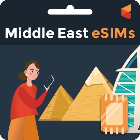Buy Your Middle East eSIMs in USA - Best Prepaid Sim for Middle East eSIMs Travel