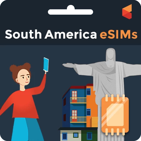 Buy Your South America eSIMs in USA - Best Prepaid Sim for South America eSIMs Travel