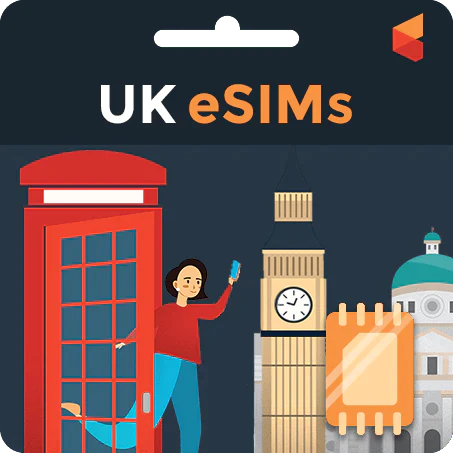 Buy Your UK eSIMs in USA - Best Prepaid Sim for UK eSIMs Travel