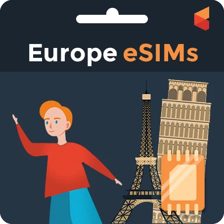 Buy Your Europe eSIMs in USA - Best Prepaid Sim for Europe eSIMs Travel