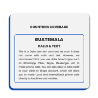 Thumbnail for Guatemala Data SIM Card(12GB)