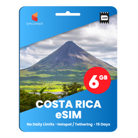 Thumbnail for [eSIM] CostaRica Data eSIM (6GB - 15 Days)