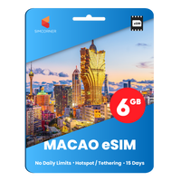 Thumbnail for [eSIM] Macao Data eSIM (6GB - 15 Days)