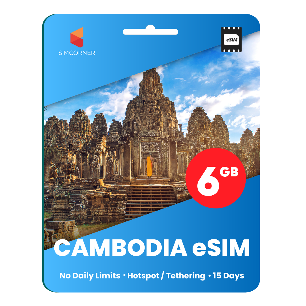 [eSIM] Cambodia Data eSIM (6GB - 15 Days)