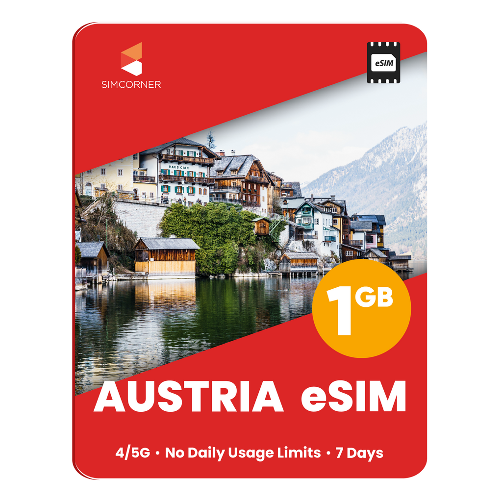 Austria eSIM: 1GB - 7 Days