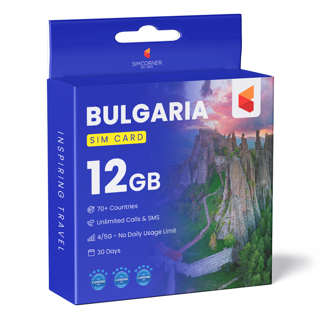 Bulgaria Travel Sim Card (12GB)