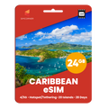 [eSIM] Prepaid Caribbean eSIM Card (24GB)