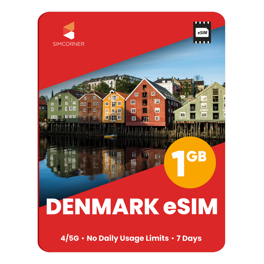 Denmark eSIM: 1GB - 7 Days