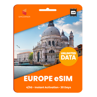 [eSIM] Europe Unlimited Data