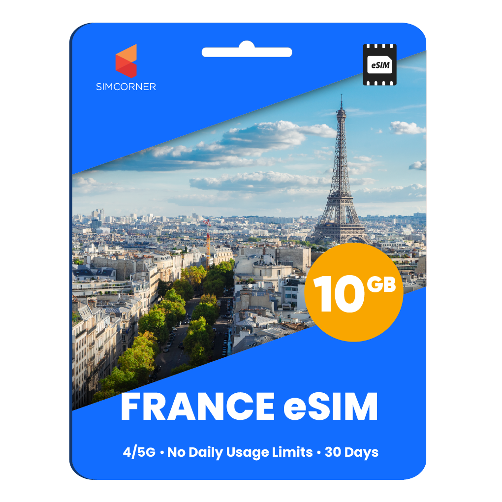 France eSIM: 10GB - 30 Days
-SimCorner