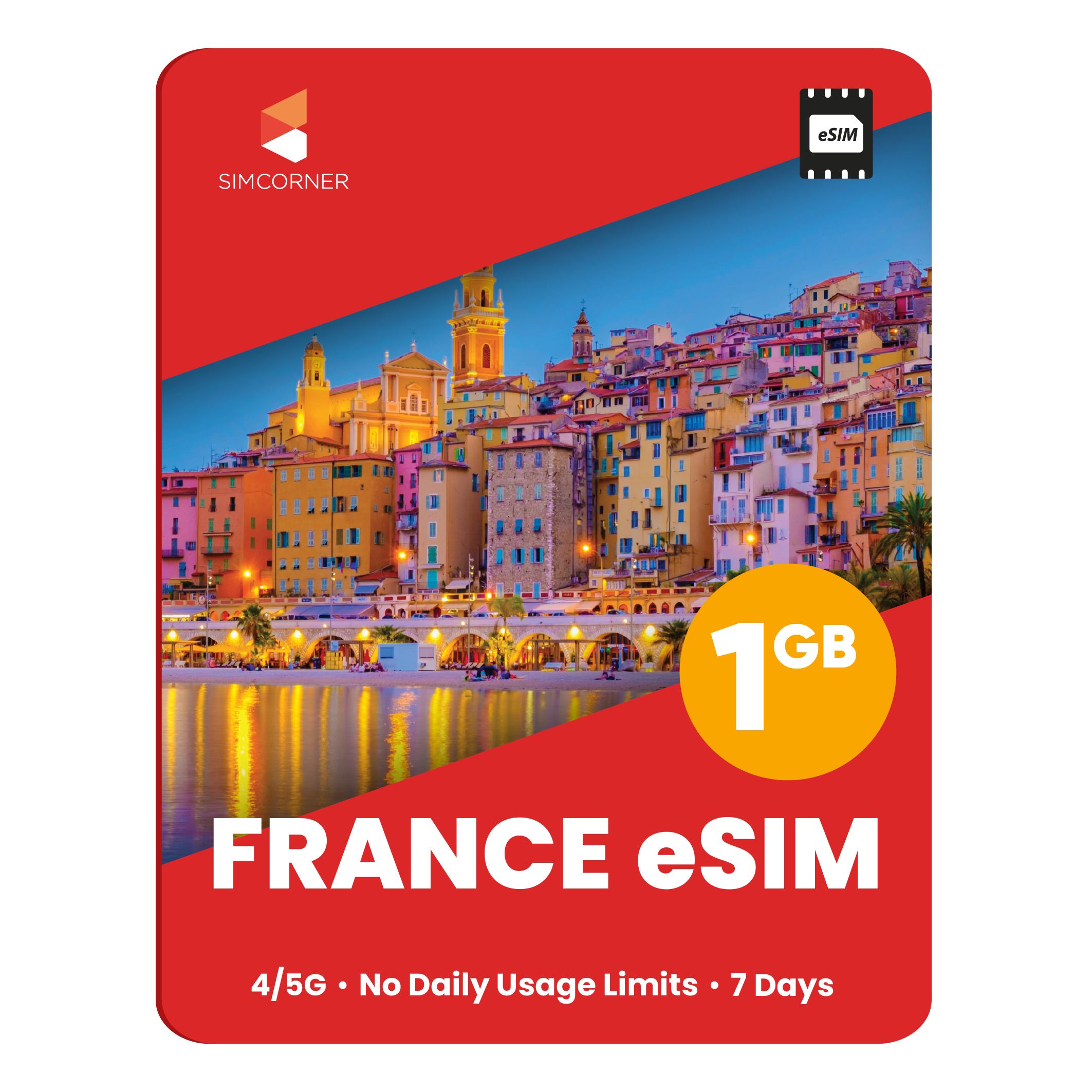 France eSIM: 1GB - 7 Days