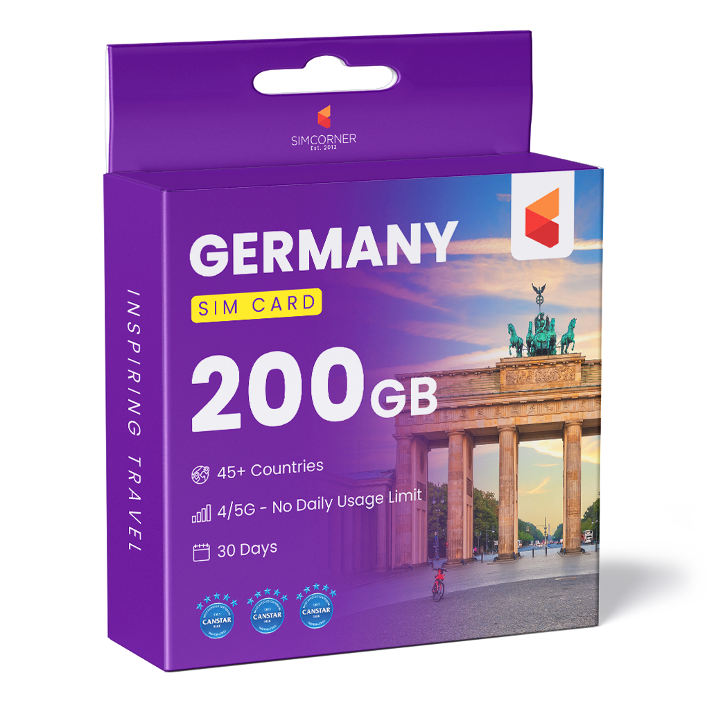 Germany Travel Sim Card 200GB