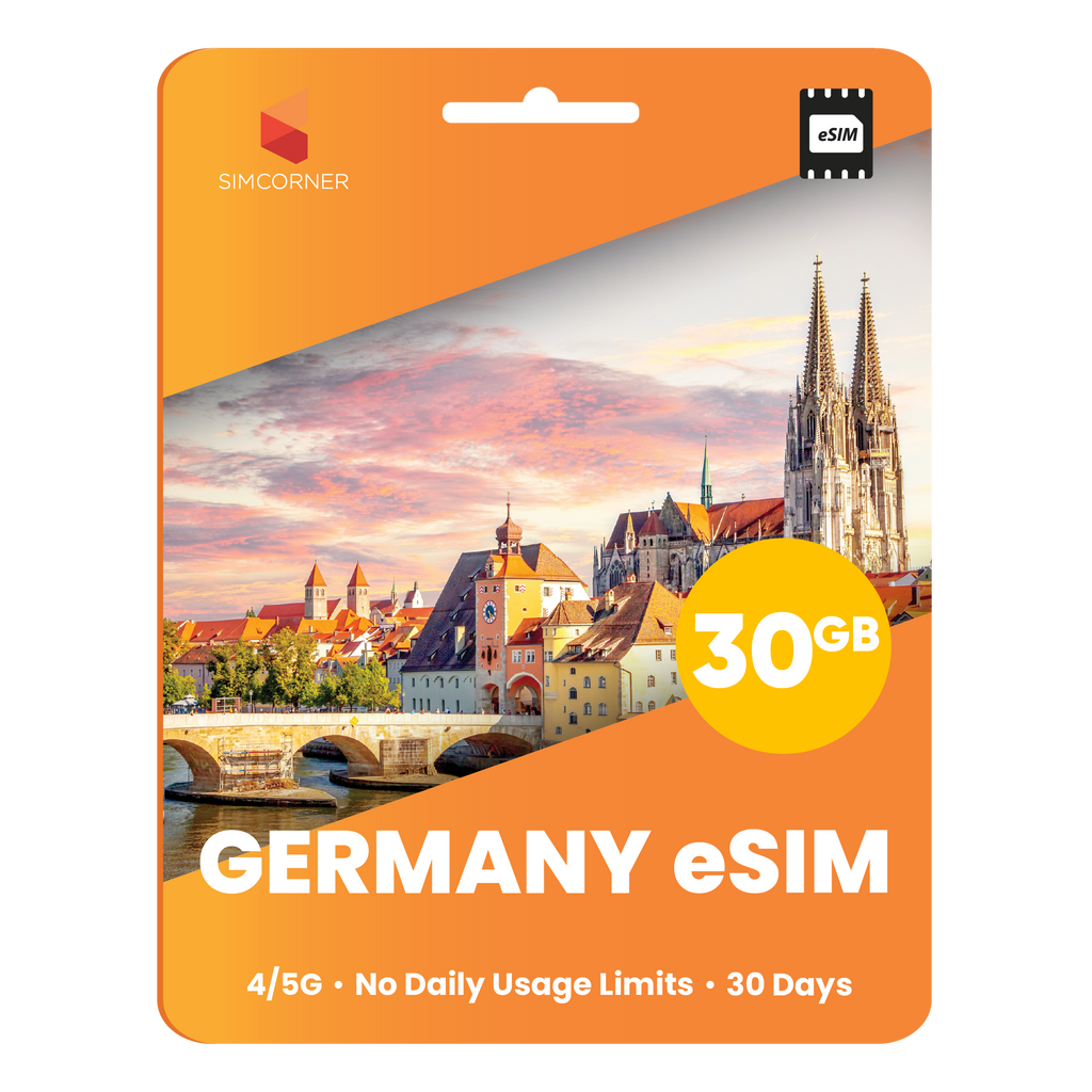 Germany eSIM: 30GB - 30 Days - SimCorner