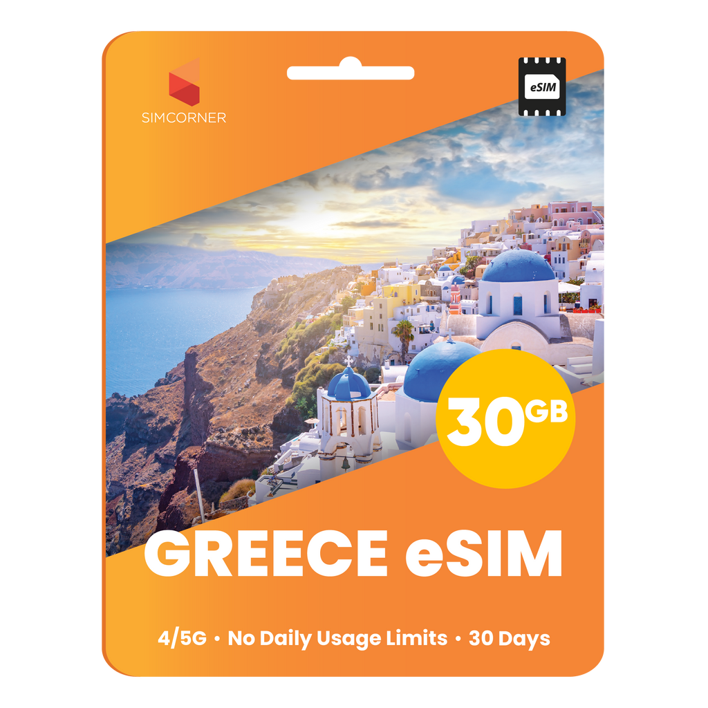 Greece eSIM: 30GB - 30 Days - SimCorner