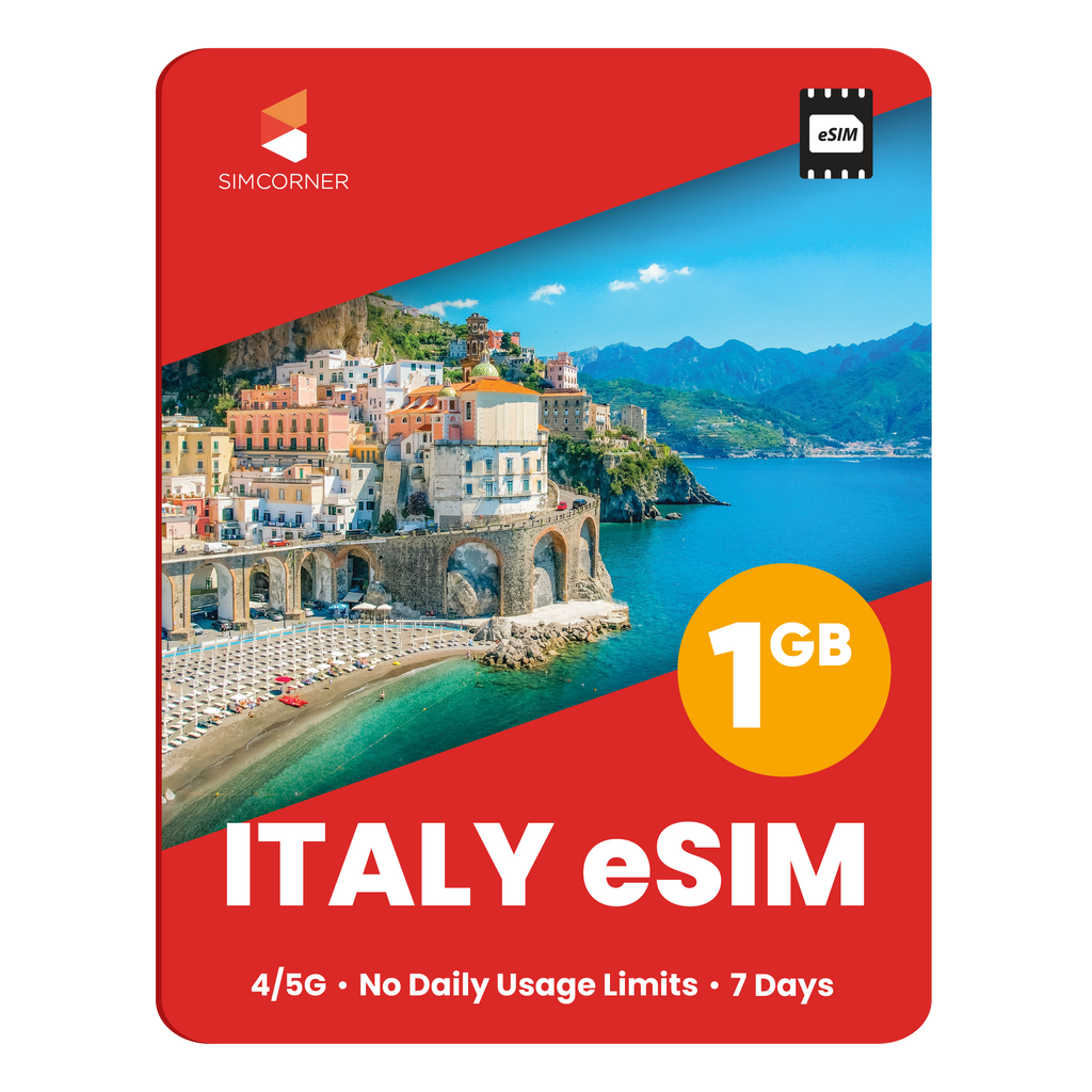 Italy eSIM: 1GB - 7 Days