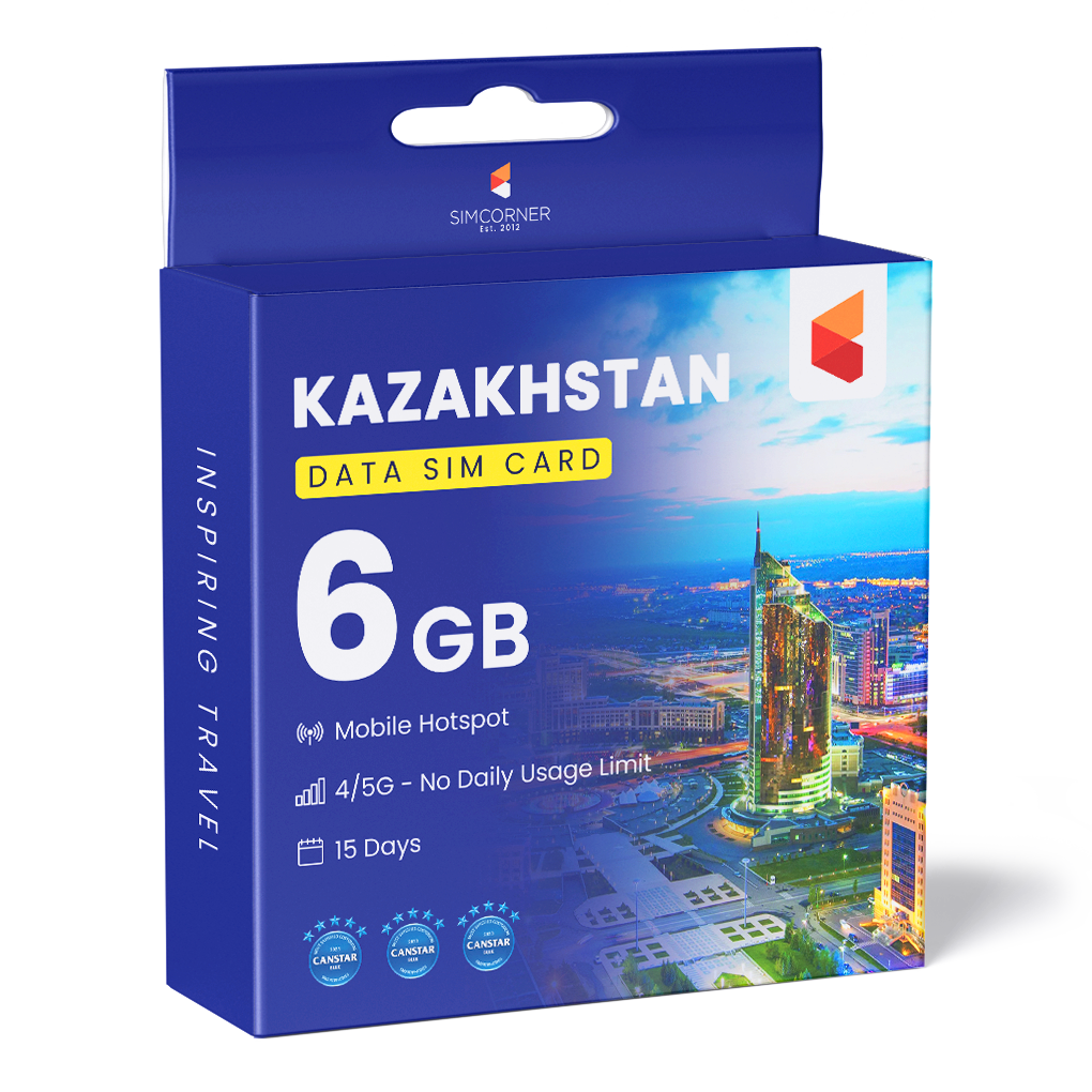 Kazakhstan Data SIM Card (15 Day - 6GB)