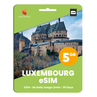 Thumbnail for Luxembourg eSIM: 5GB - 30 Day
-SimCorner