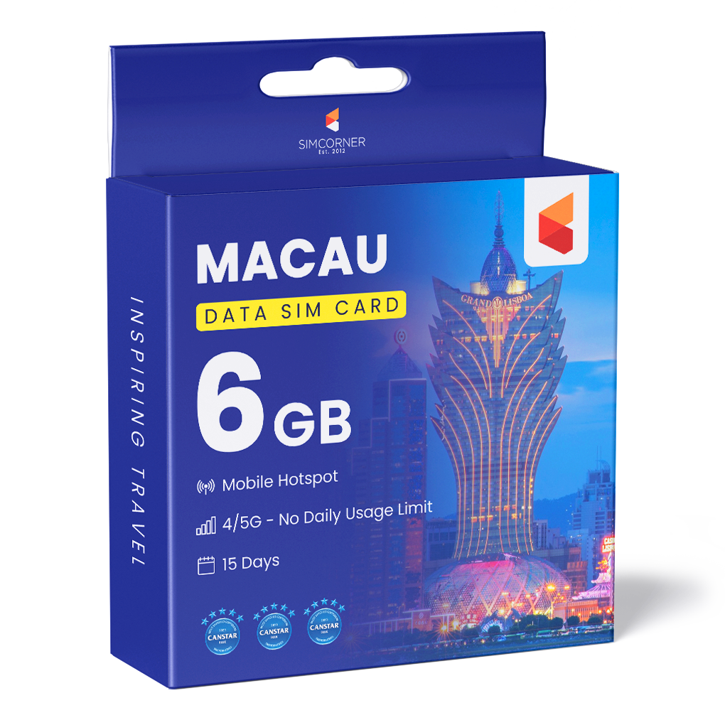 Macau Data SIM Card (15 Day - 6GB)