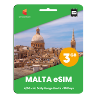 Thumbnail for Malta eSIM: 3GB - 30 Days | SimCorner