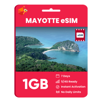 Thumbnail for Mayotte eSIM: 1GB - 7 Days