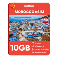 Thumbnail for [eSIM] Morocco Data eSIM (10GB - 14 Days)