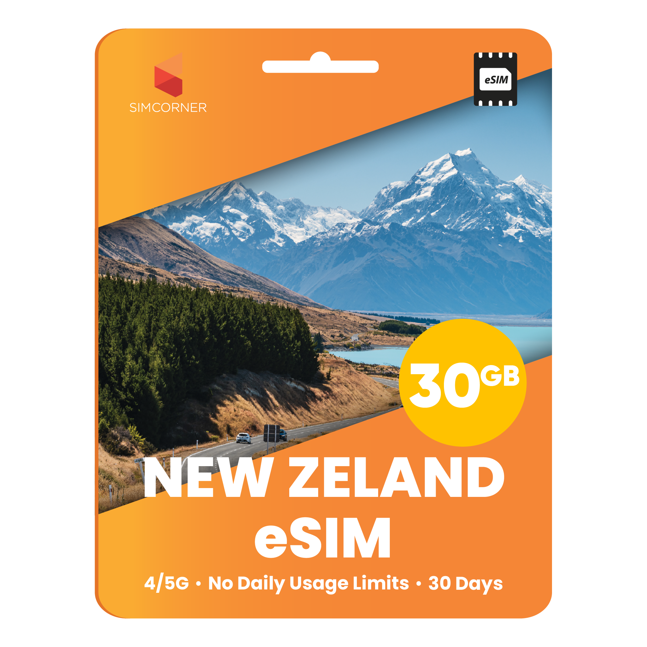 New Zealand eSIM: 30GB - 30 Days
-SimCorner