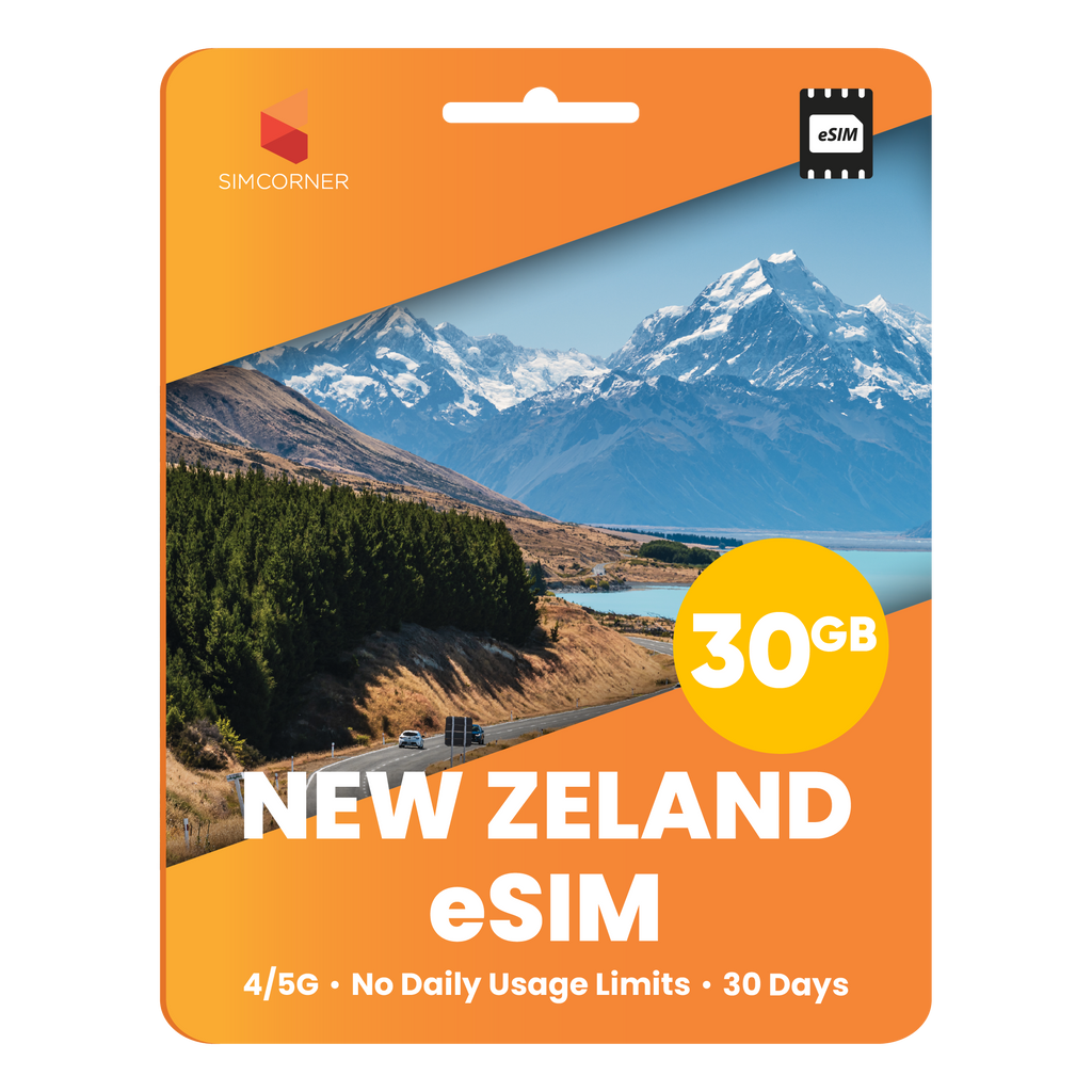 New Zealand eSIM: 30GB - 30 Days
-SimCorner