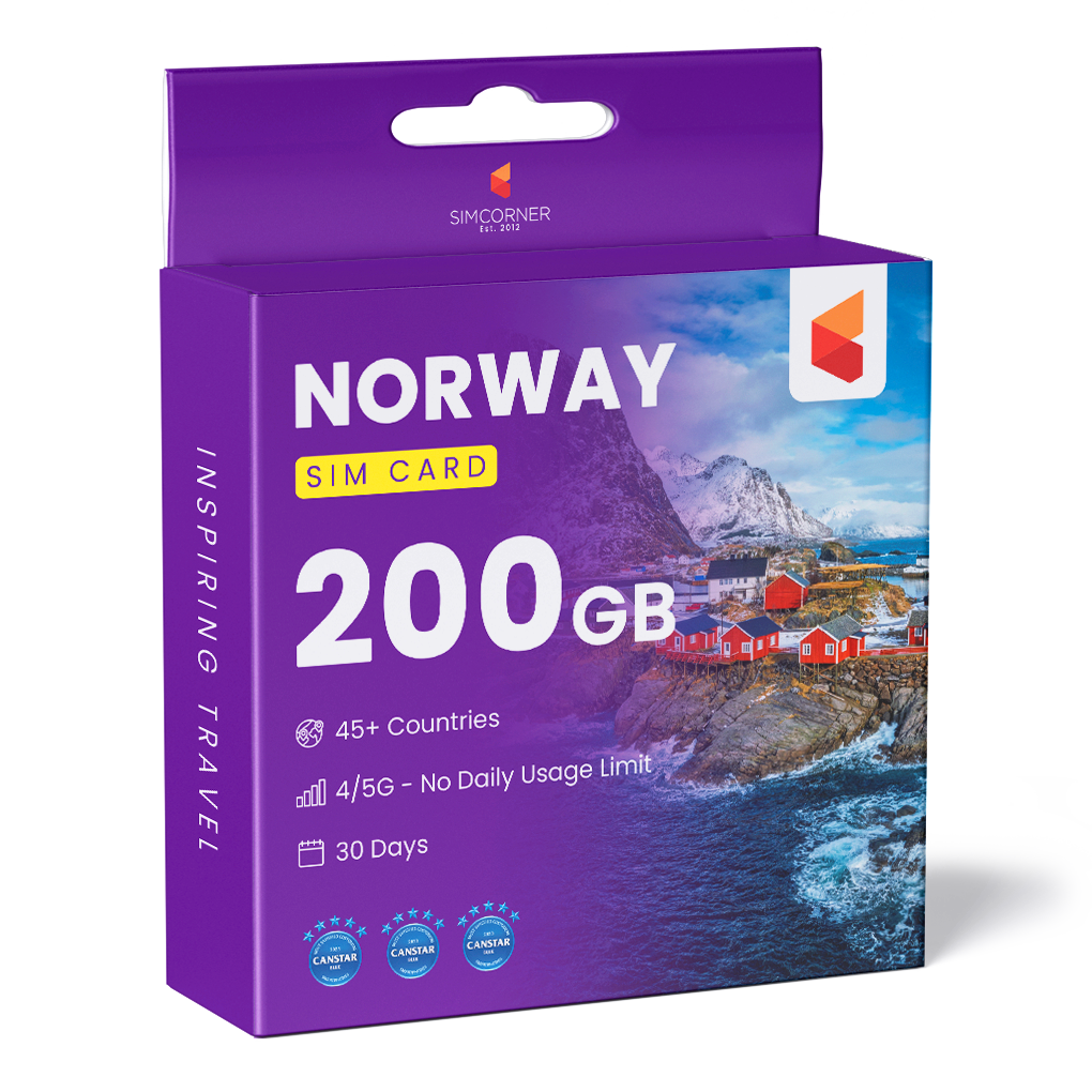 Norway Travel Sim Card 200GB | SimCorner