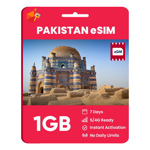 Pakistan eSIM: 1GB - 7 Days