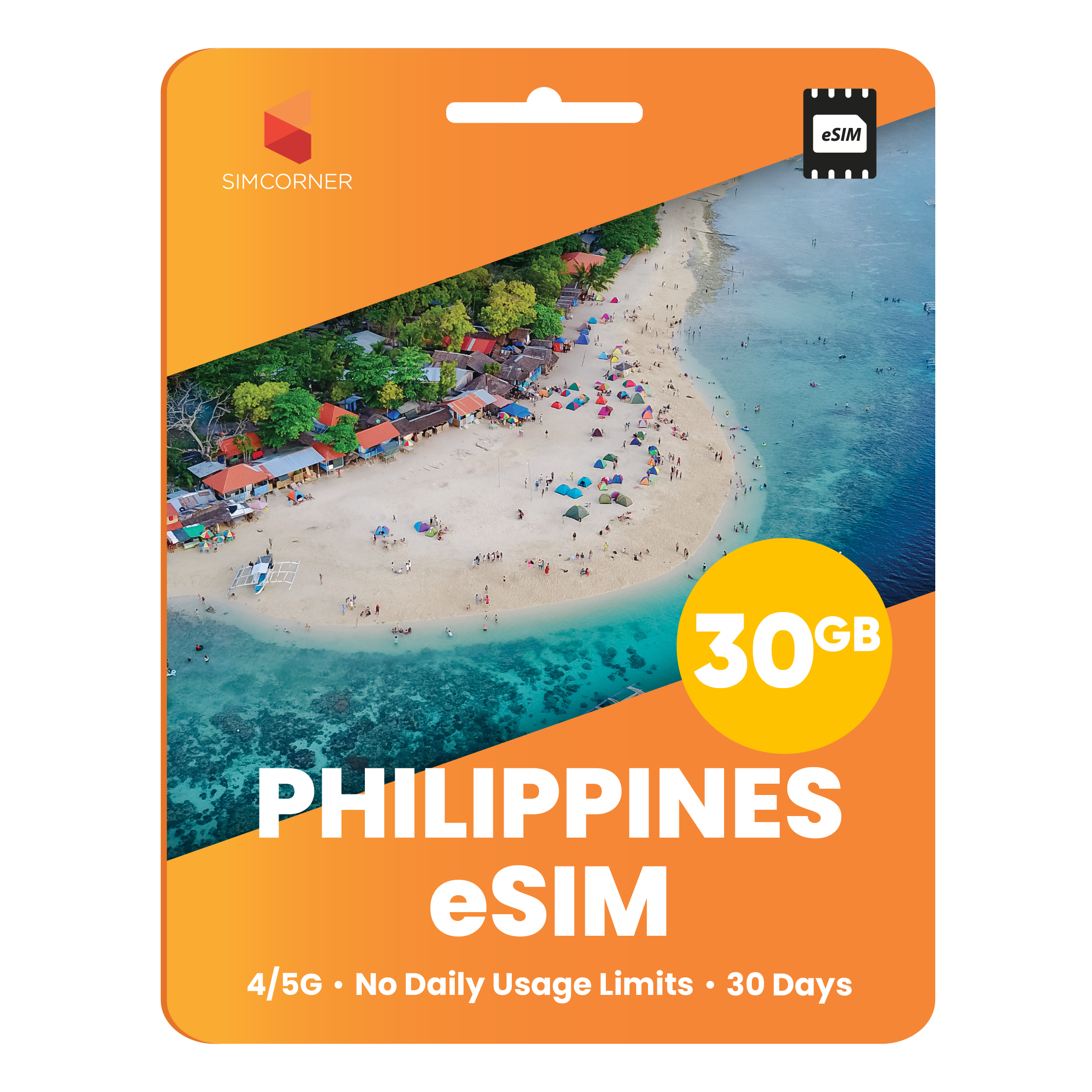 Philippines eSIM: 30GB - 30 days - SimCorner