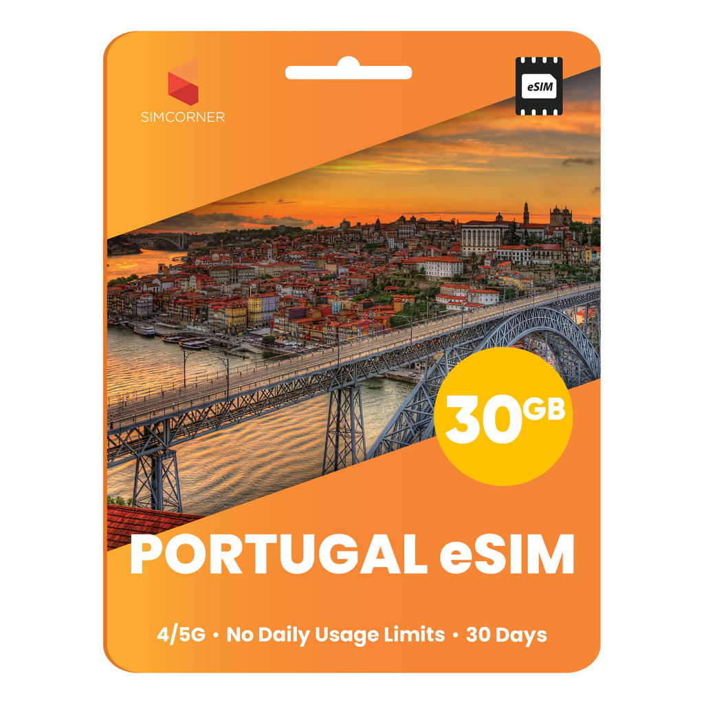 Portugal eSIM: 30GB - 30 Days - SimCorner