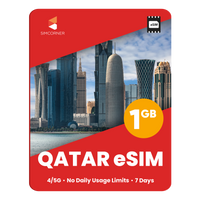 Thumbnail for Qatar eSIM: 1GB - 7 Days