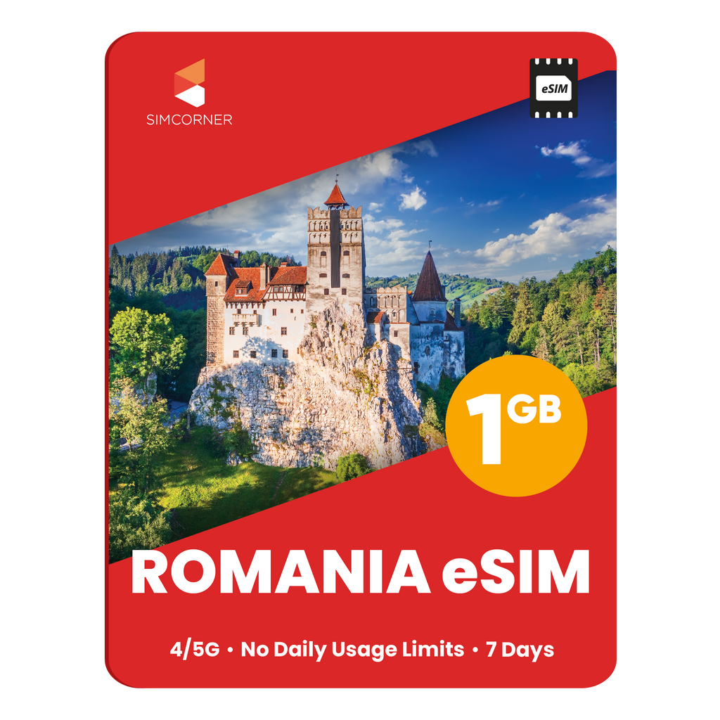 Romania eSIM: 1GB - 7 Days