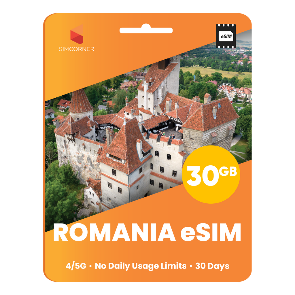 Romania eSIM: 30GB - 30 Days - SimCorner