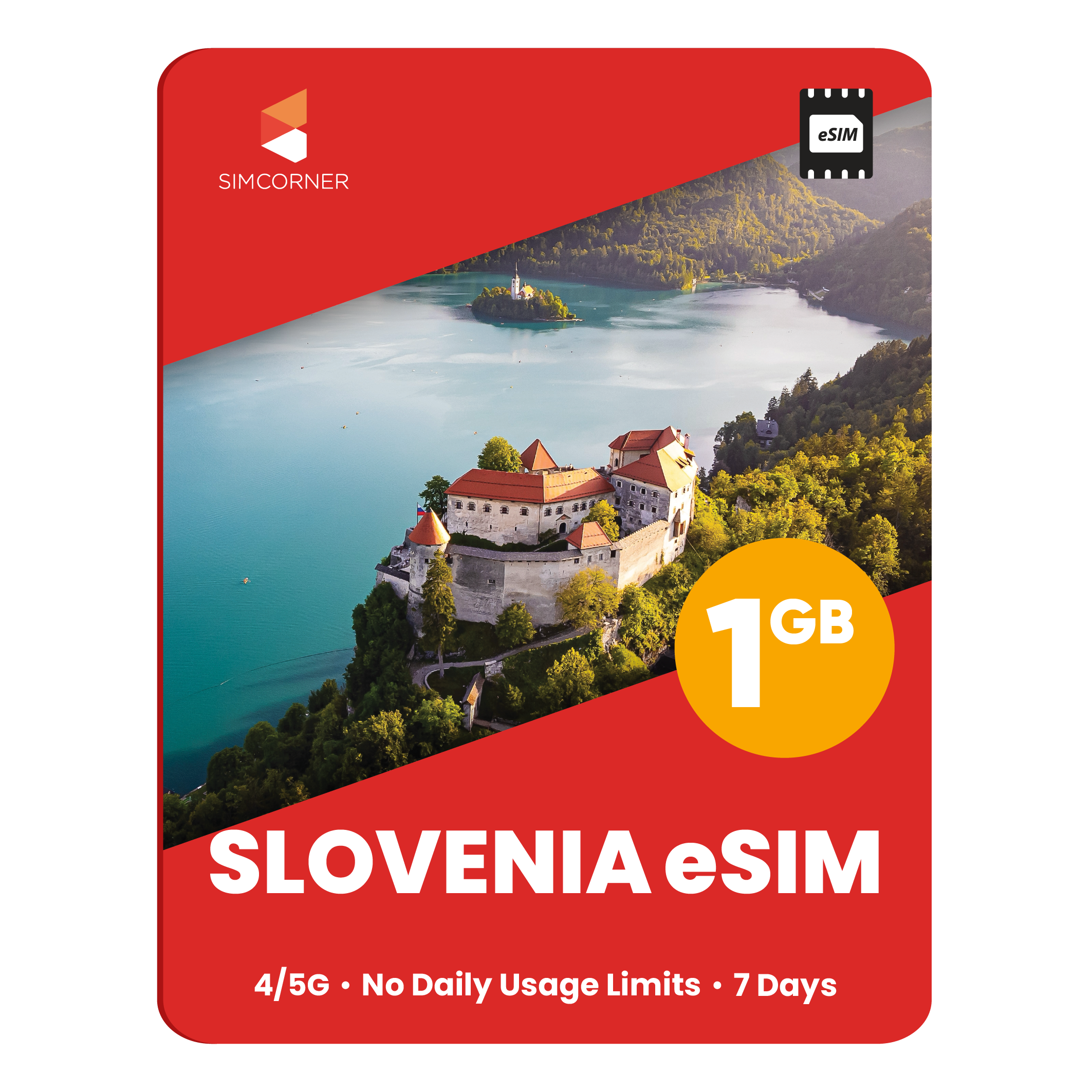 Slovenia eSIM: 1GB - 7 Days