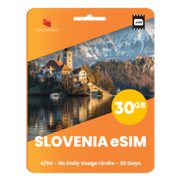 Thumbnail for Slovenia eSIM: 30GB - 30 Days - SimCorner