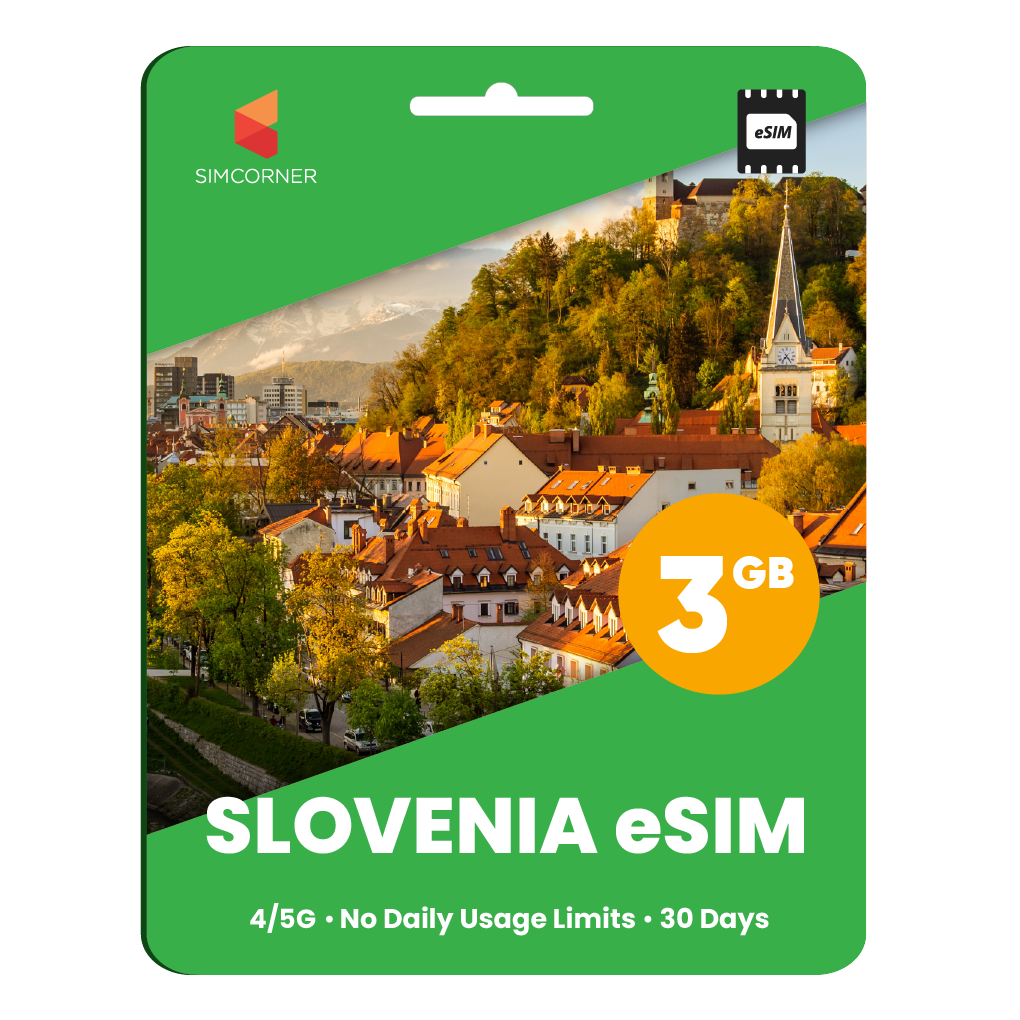 Slovenia eSIM: 3GB - 30 days - SimCorner