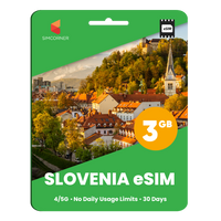 Thumbnail for Slovenia eSIM: 3GB - 30 days - SimCorner