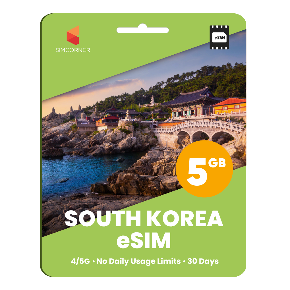 South Korea eSIM: 5GB - 30 days - SimCorner