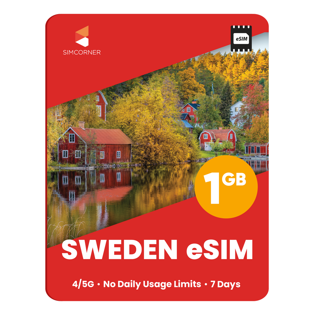 Sweden eSIM: 1GB - 7 Days