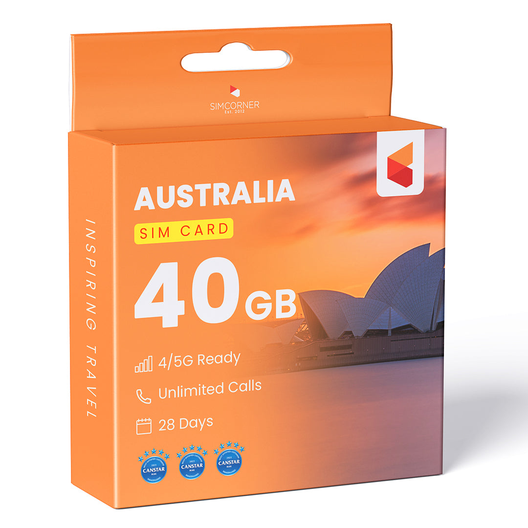 Australia Travel SIM Card (Optus) - 40GB