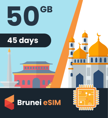 Brunei eSIM: 50GB - 45 Days