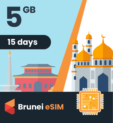 Brunei eSIM: 5GB - 15 Days