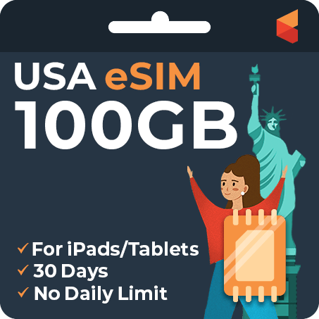eSIM USA Data Only (iPad/Tablet) - Sim Corner