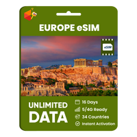 Thumbnail for [eSIM] Europe Unlimited Data