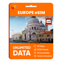 Thumbnail for [eSIM] Europe Unlimited Data
