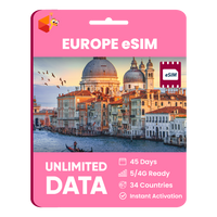 Thumbnail for [eSIM] Europe Unlimited Data