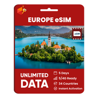 Thumbnail for [eSIM] Europe Unlimited Data