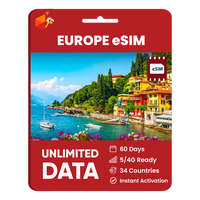 Thumbnail for [eSIM] Europe Unlimited Data