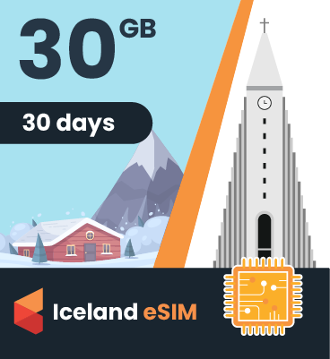 Iceland eSIM: 30GB - 30 Days